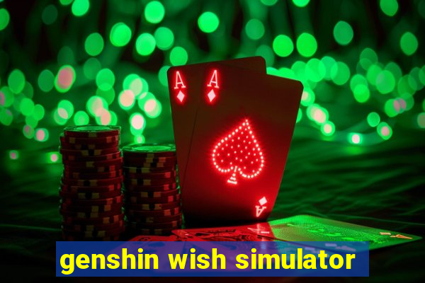 genshin wish simulator